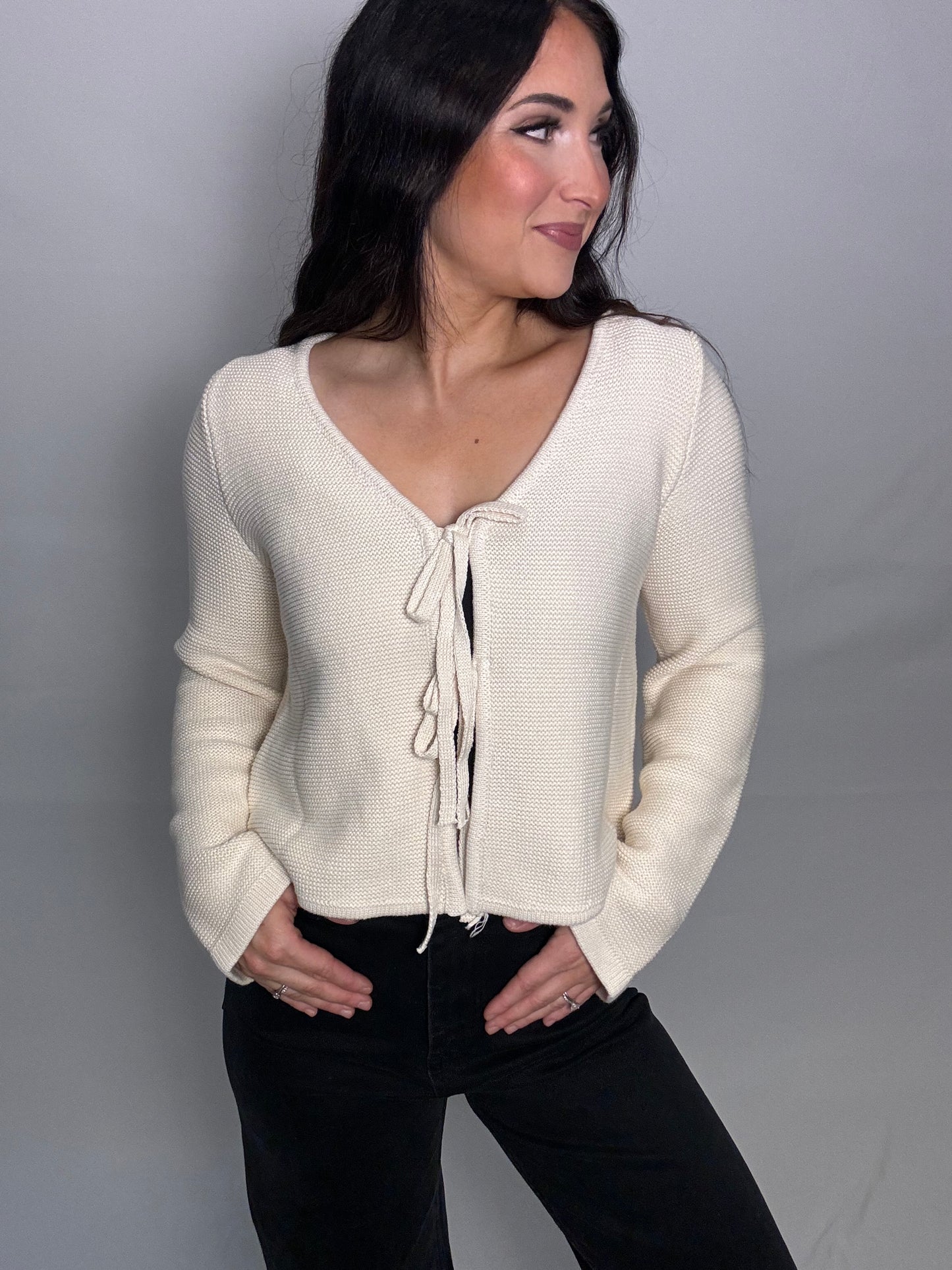 Our Front Tie Cardigan