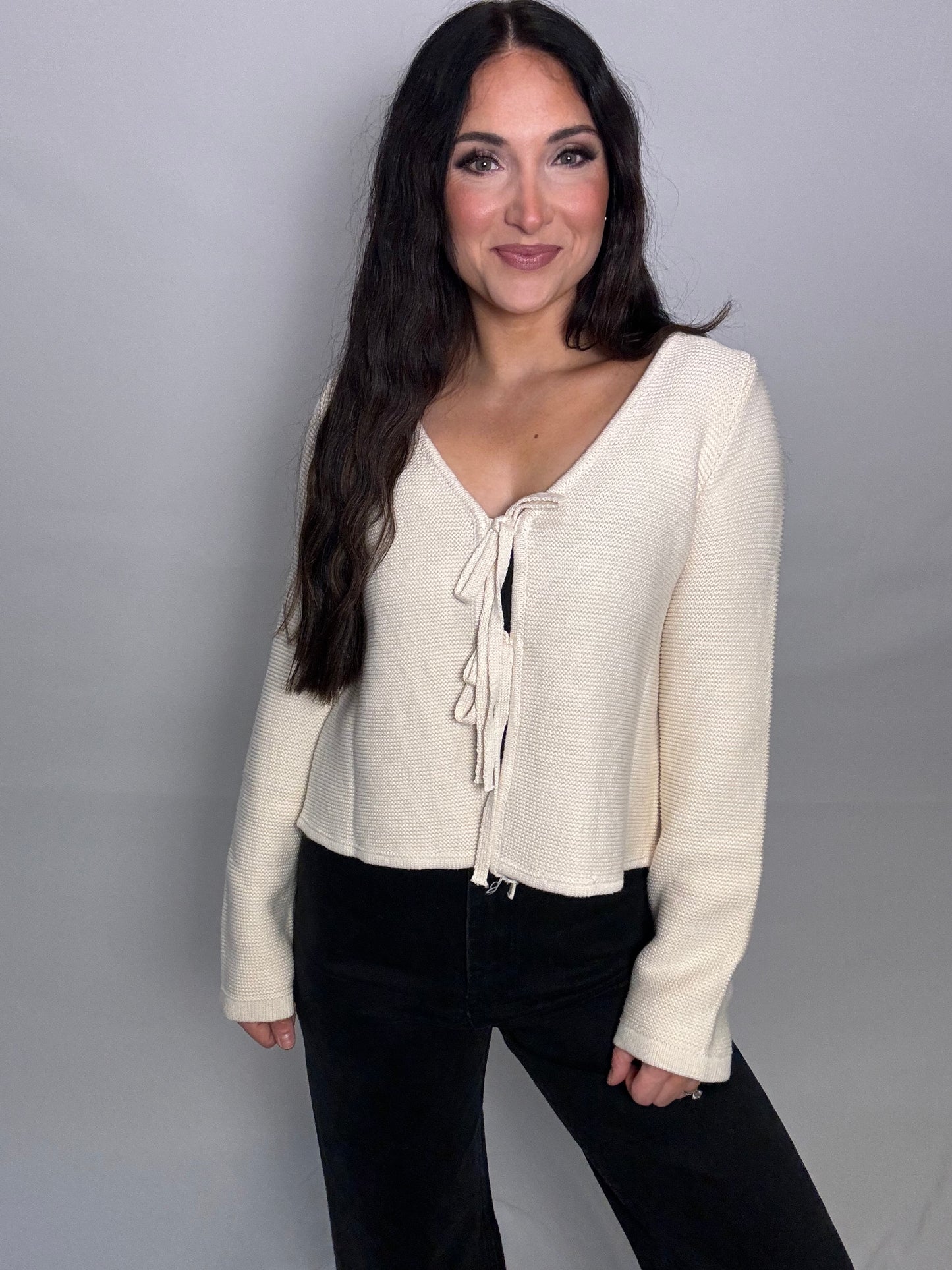 Our Front Tie Cardigan
