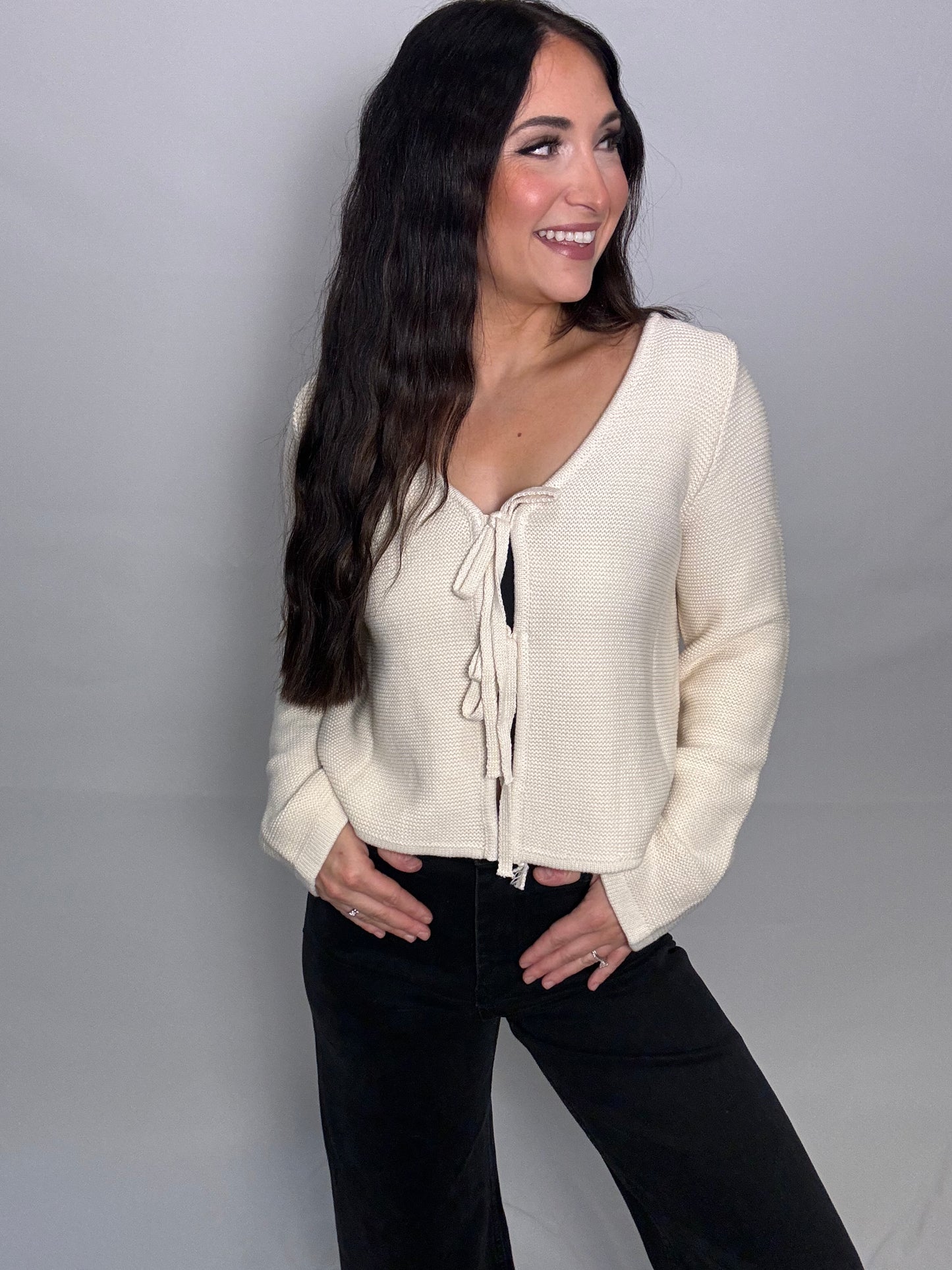 Our Front Tie Cardigan
