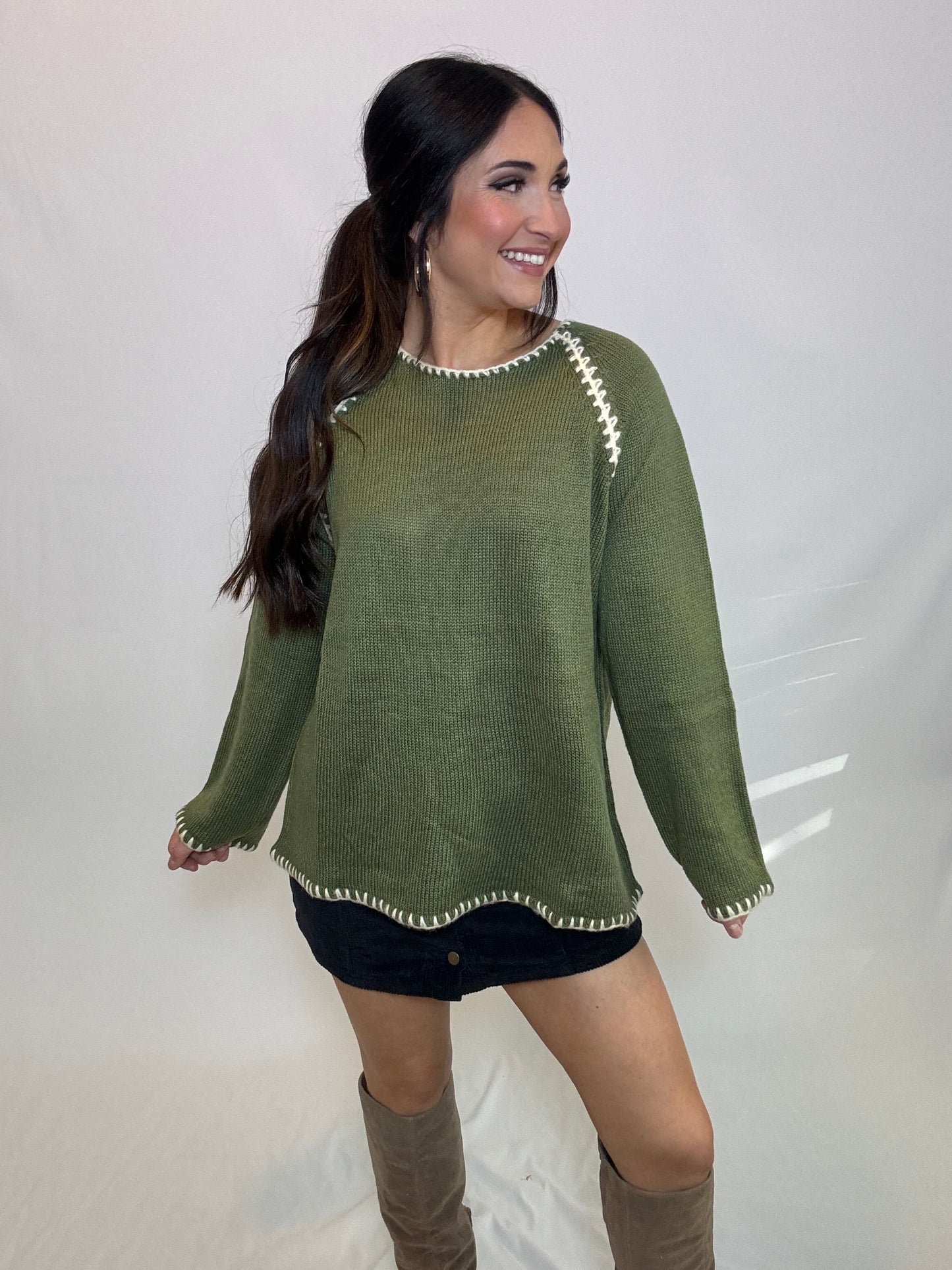 Blanket Stitch Sweater