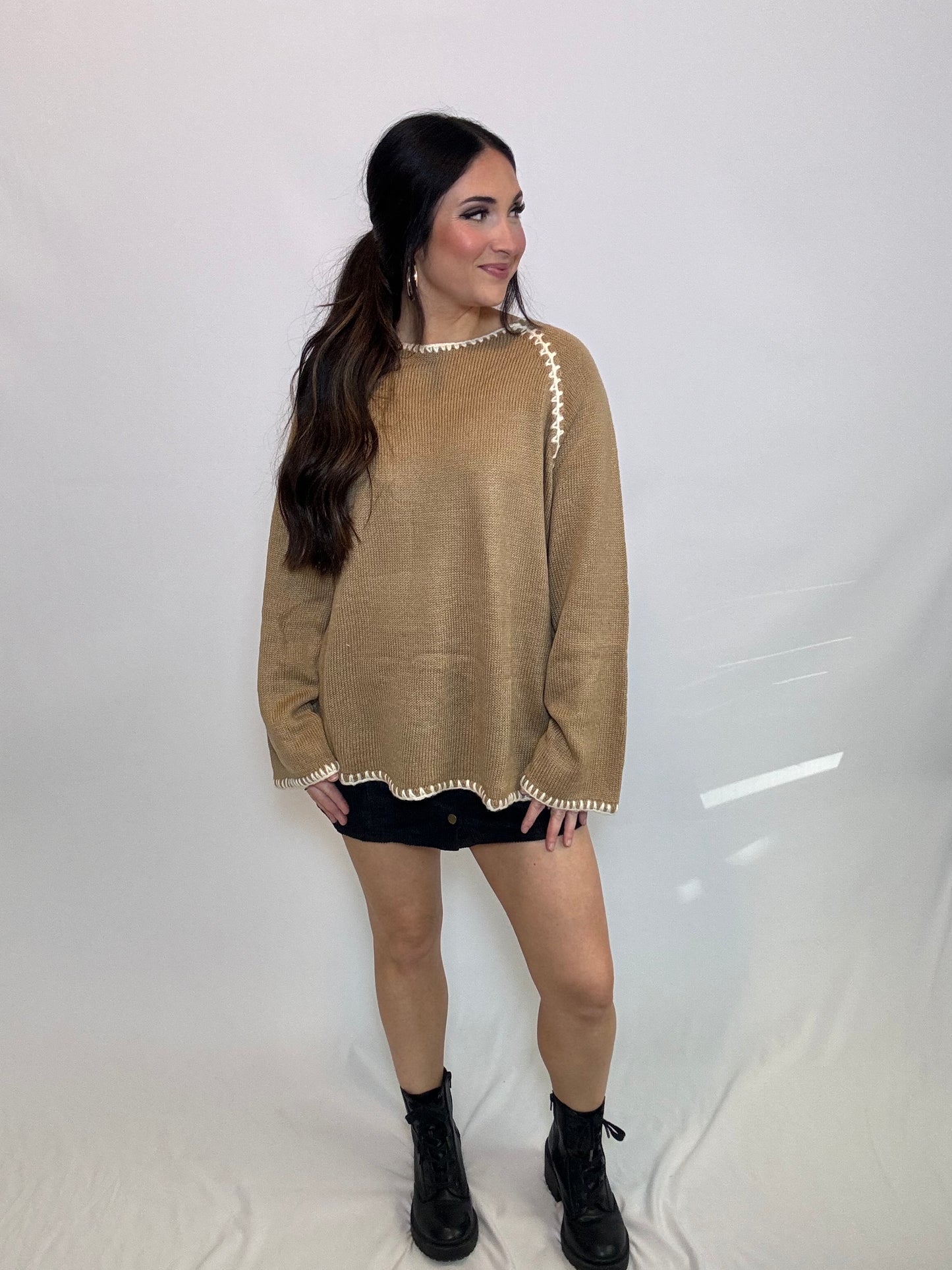 Blanket Stitch Sweater