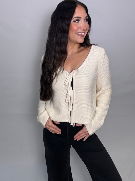 Our Front Tie Cardigan