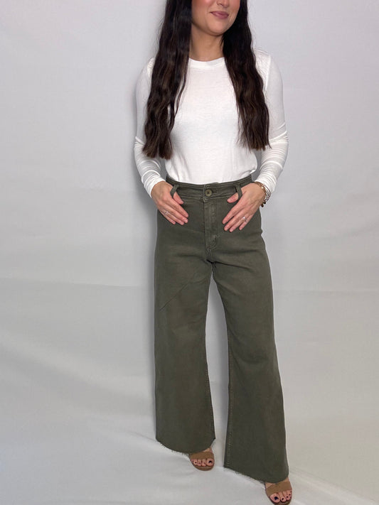 Our High Wasted Wide Leg Pant