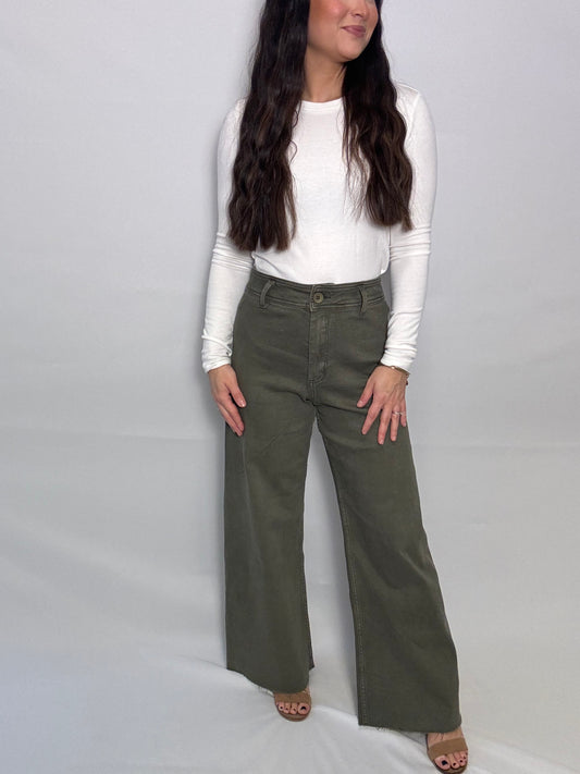 Our High Wasted Wide Leg Pant